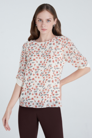 เสื้อชีฟองพิมพ์ลาย